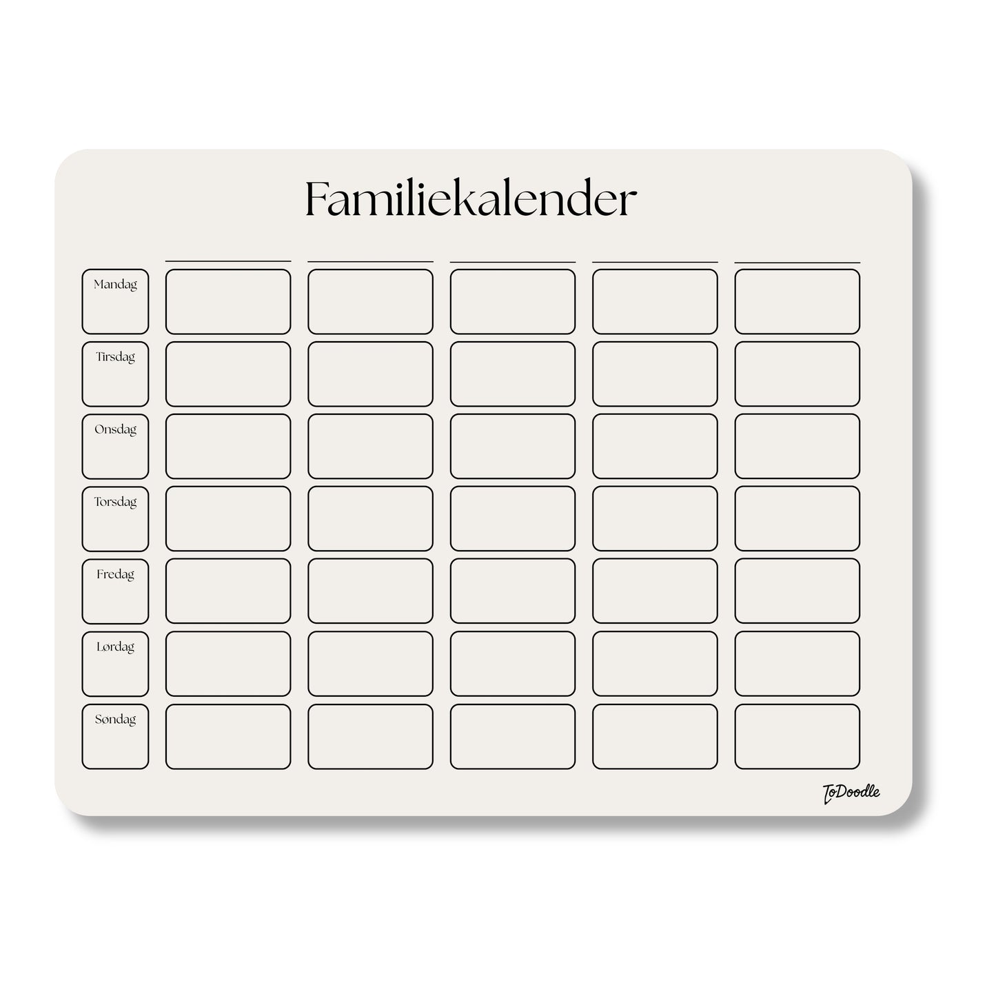 ToDoodle™ Familiekalender