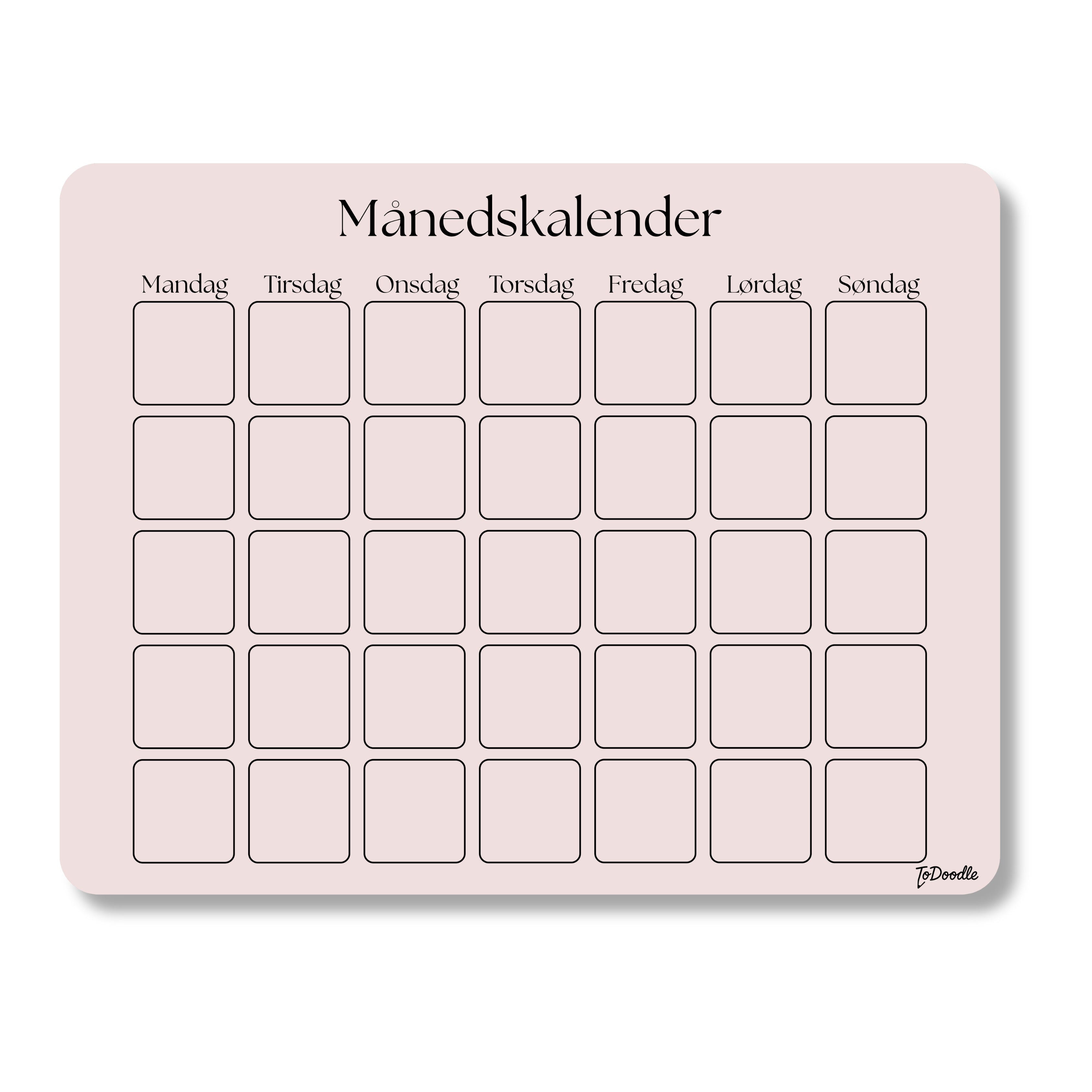 ToDoodle™ Månedskalender