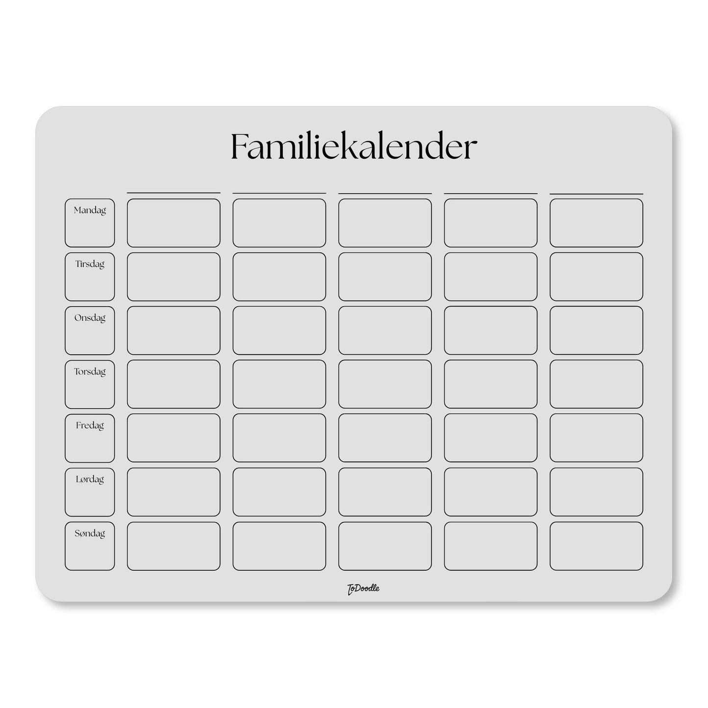 ToDoodle™ Familiekalender