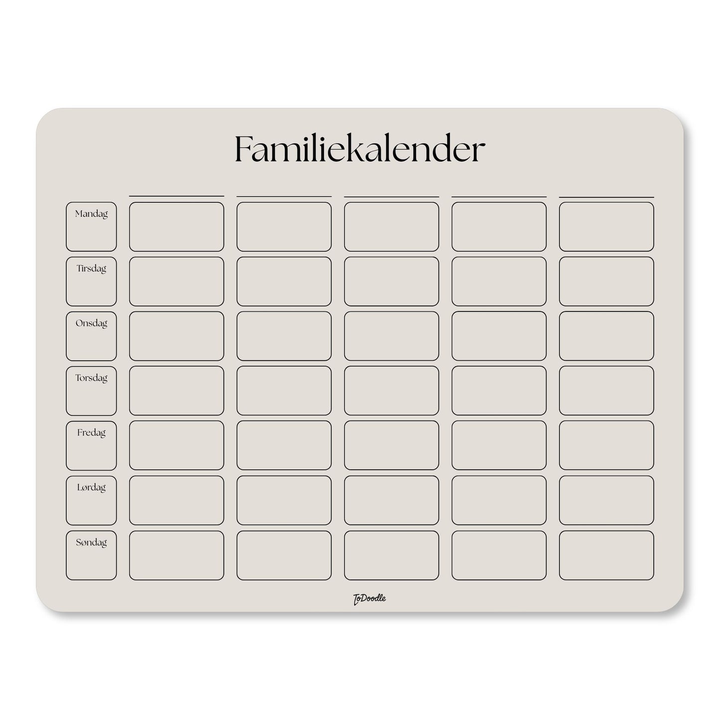 ToDoodle™ Familiekalender