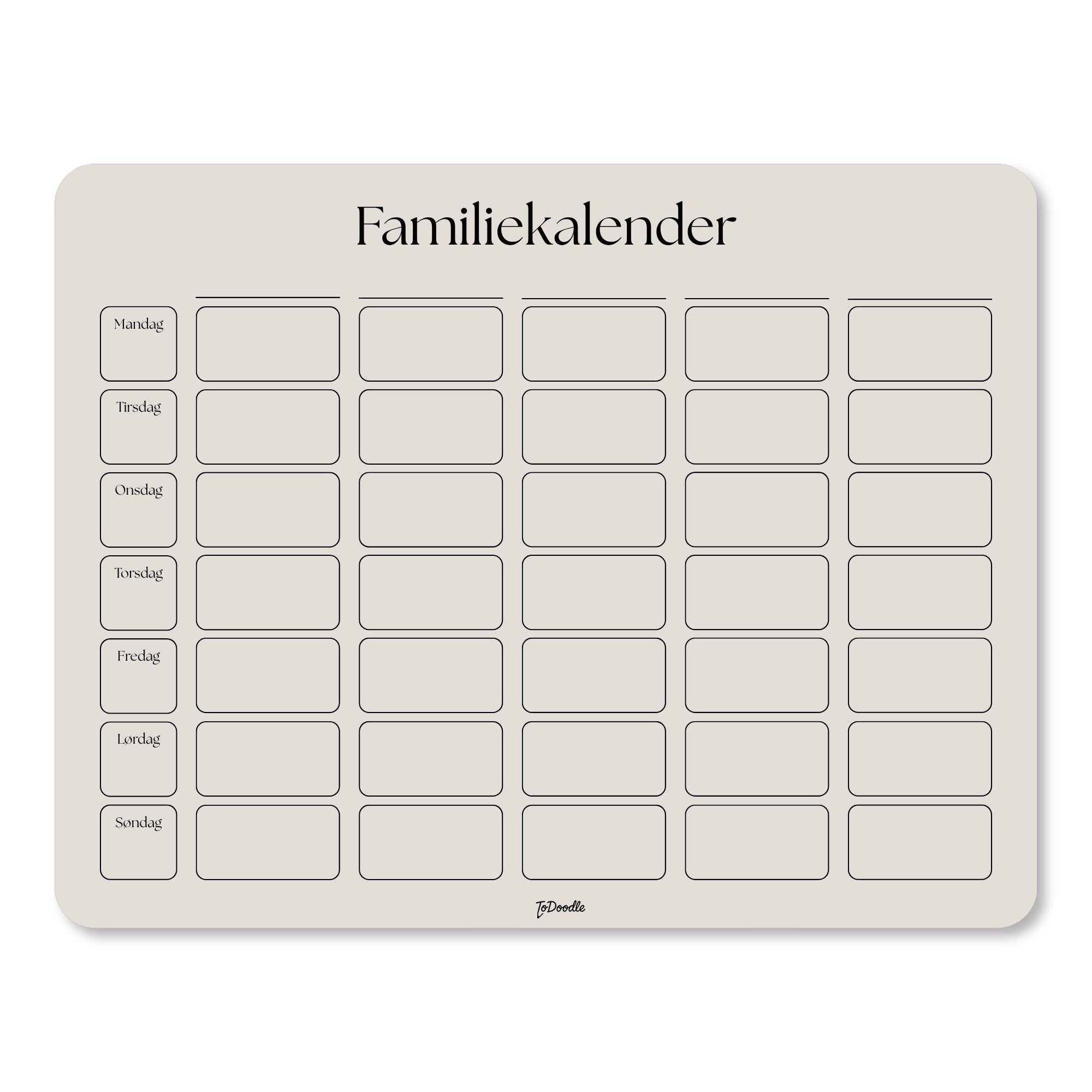 ToDoodle™ Familiekalender