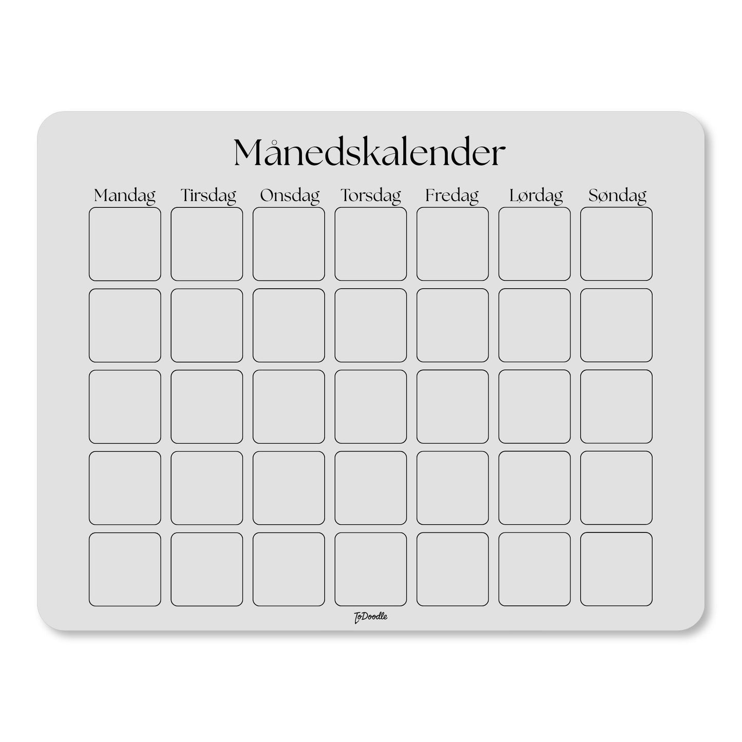 ToDoodle™ Månedskalender