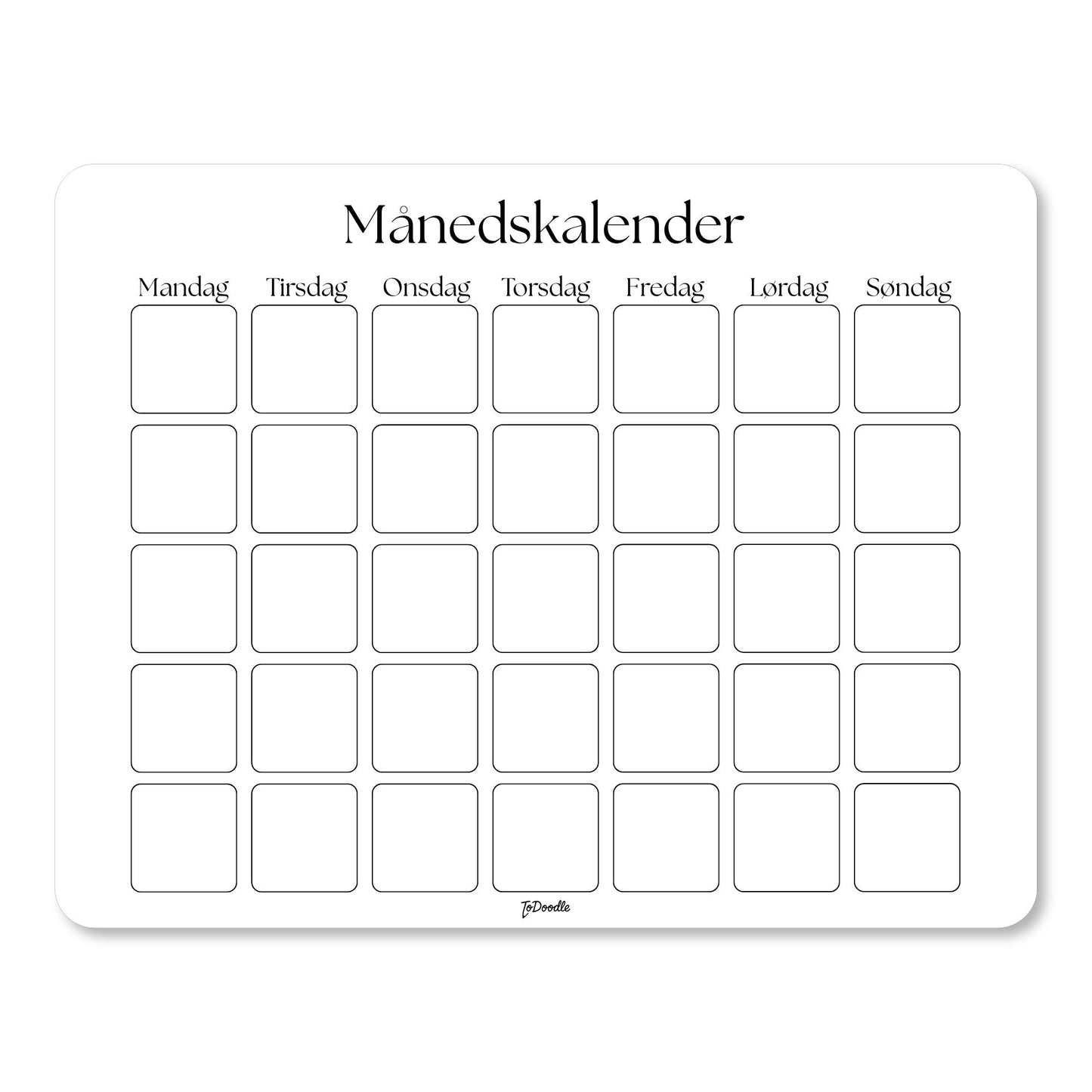 ToDoodle™ Månedskalender