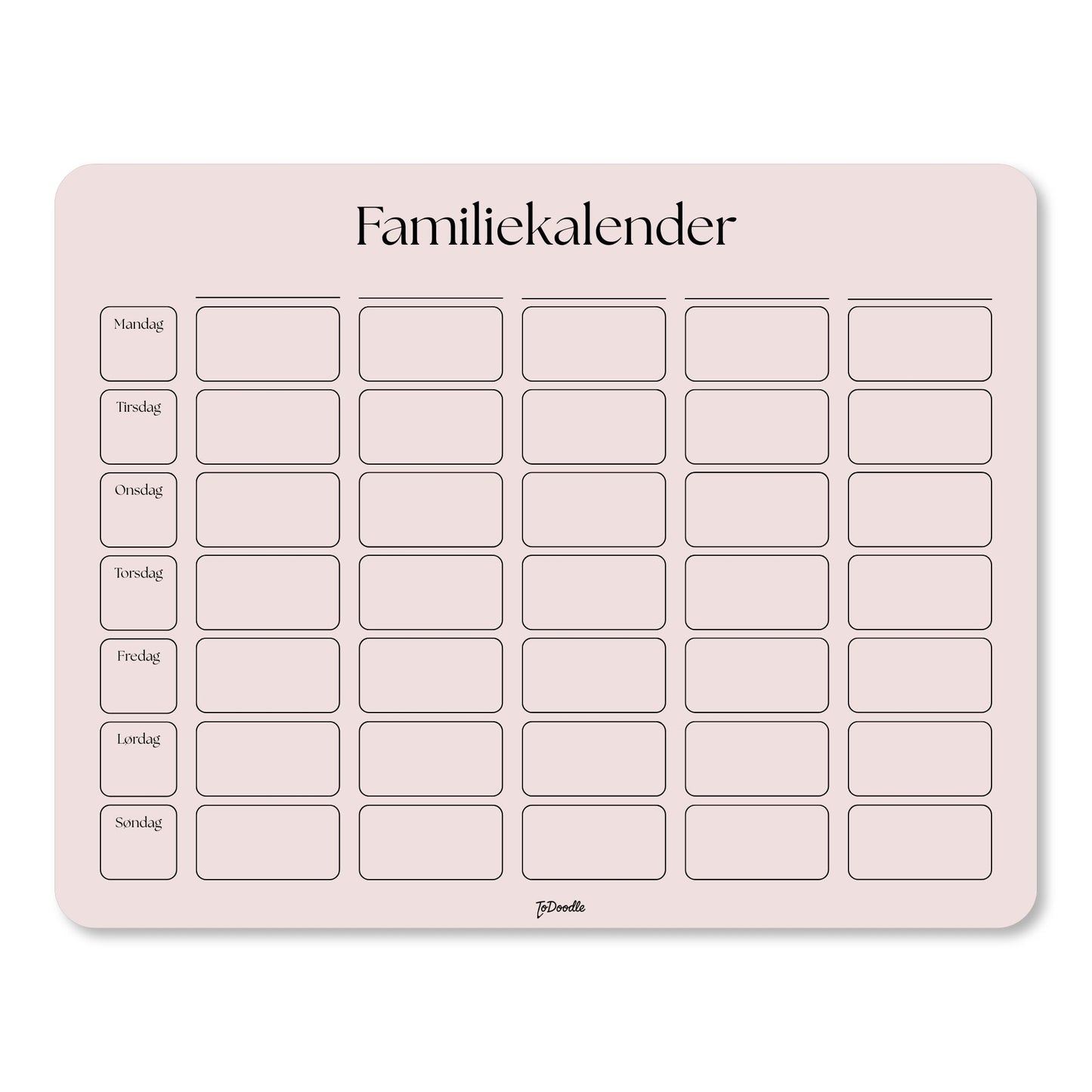 ToDoodle™ Familiekalender