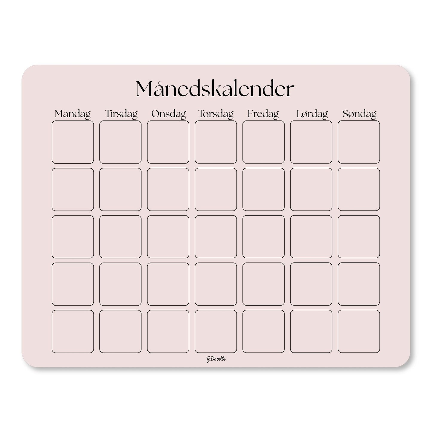 ToDoodle™ Månedskalender
