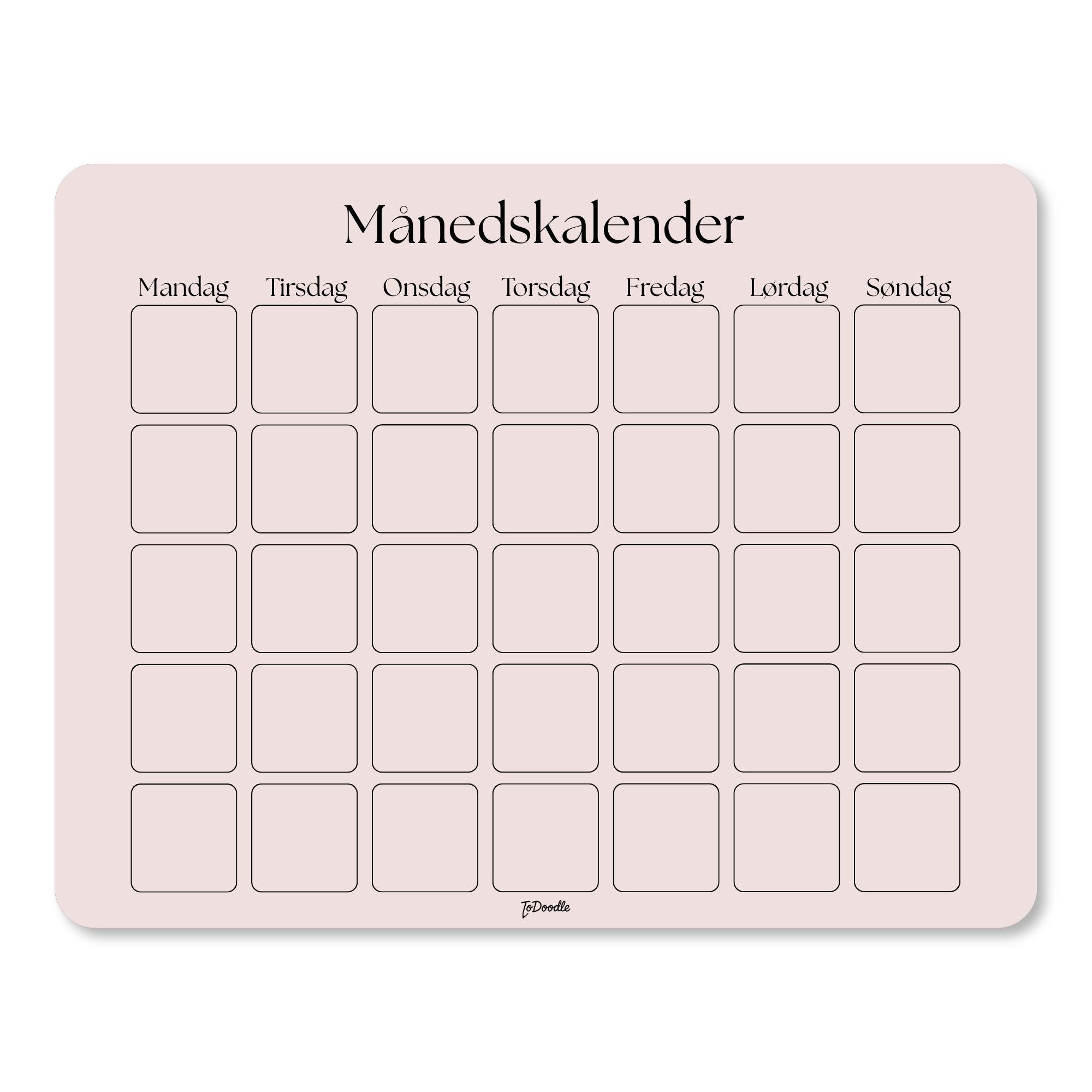 ToDoodle™ Månedskalender