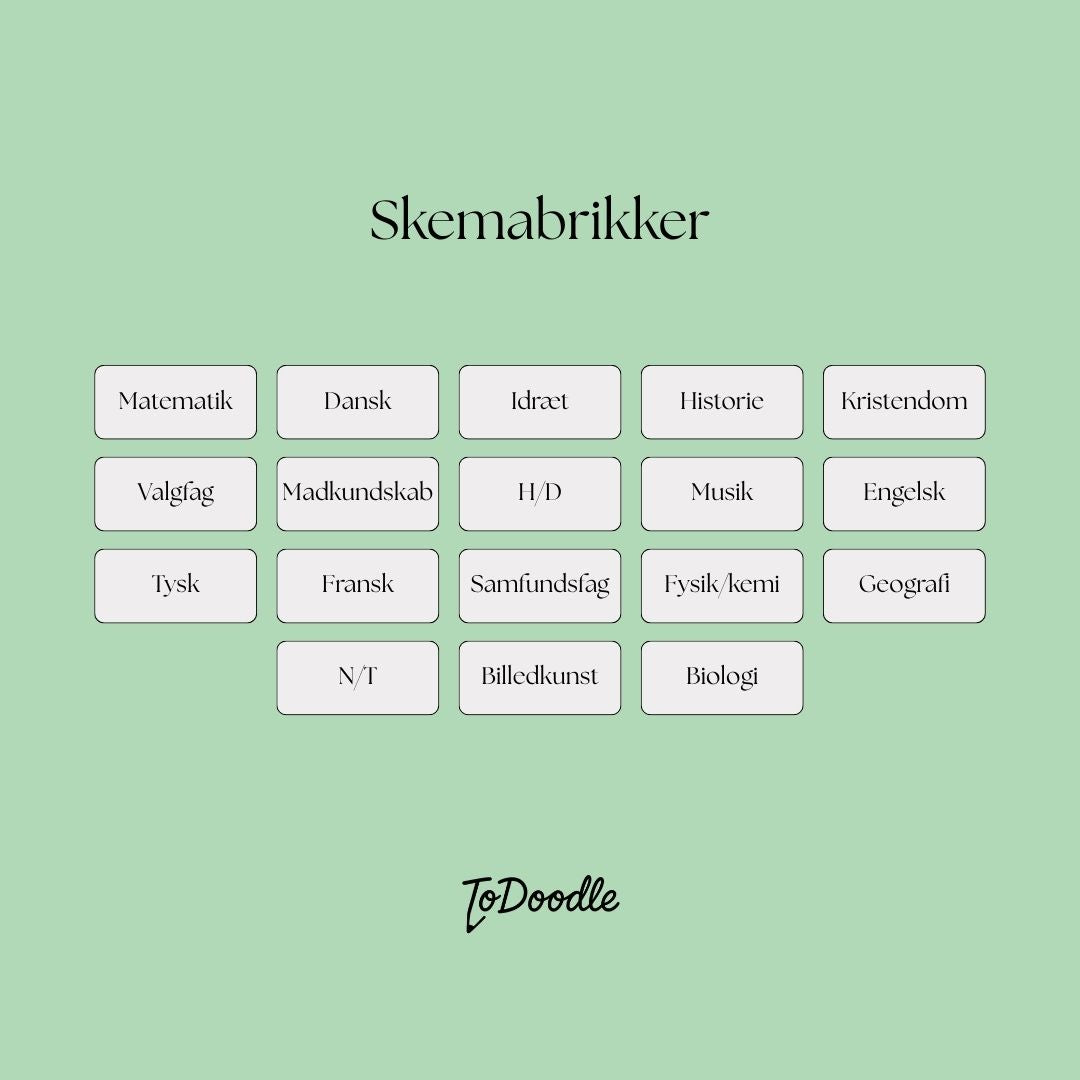 ToDoodle Skemabrikker