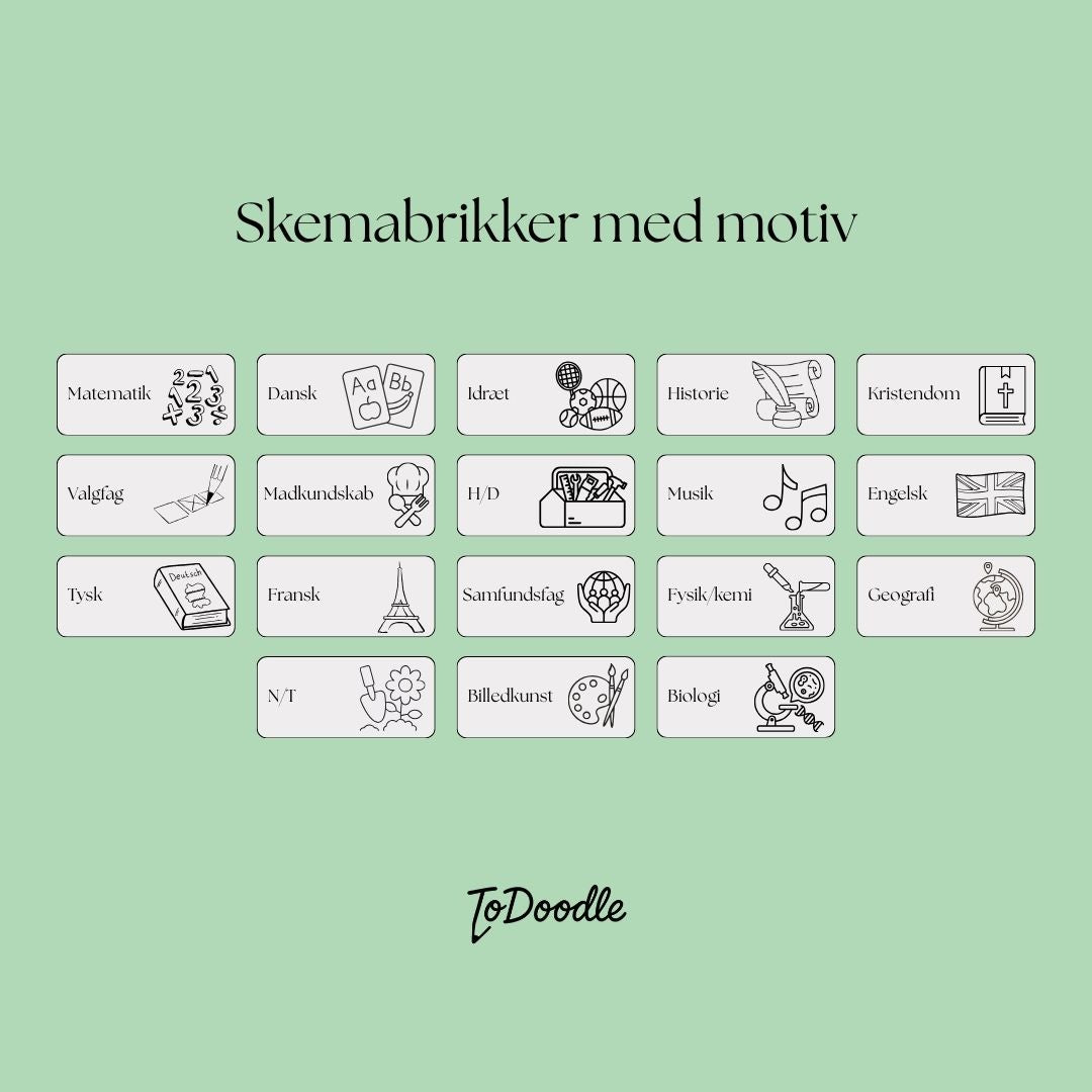 ToDoodle Skemabrikker