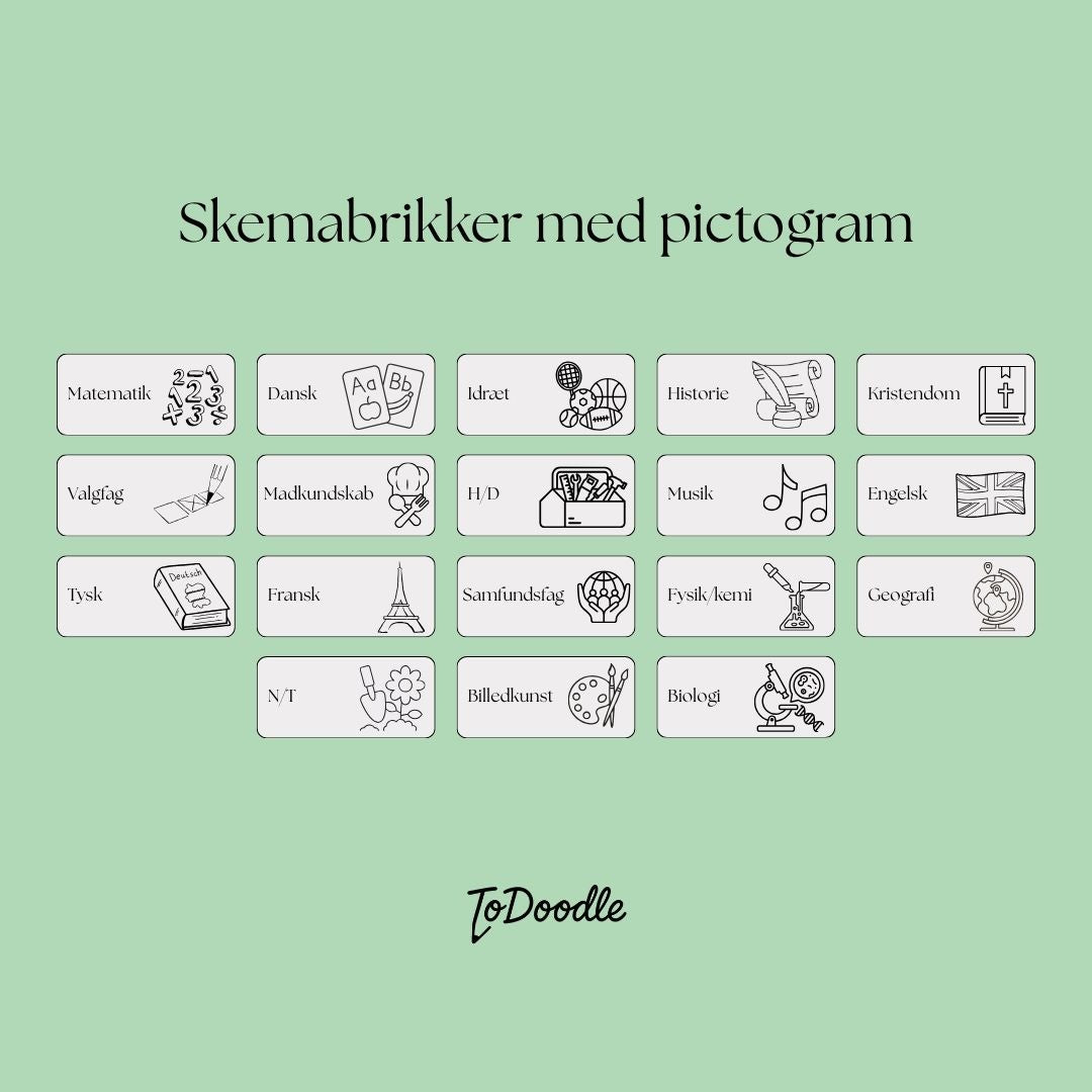 ToDoodle Skemabrikker