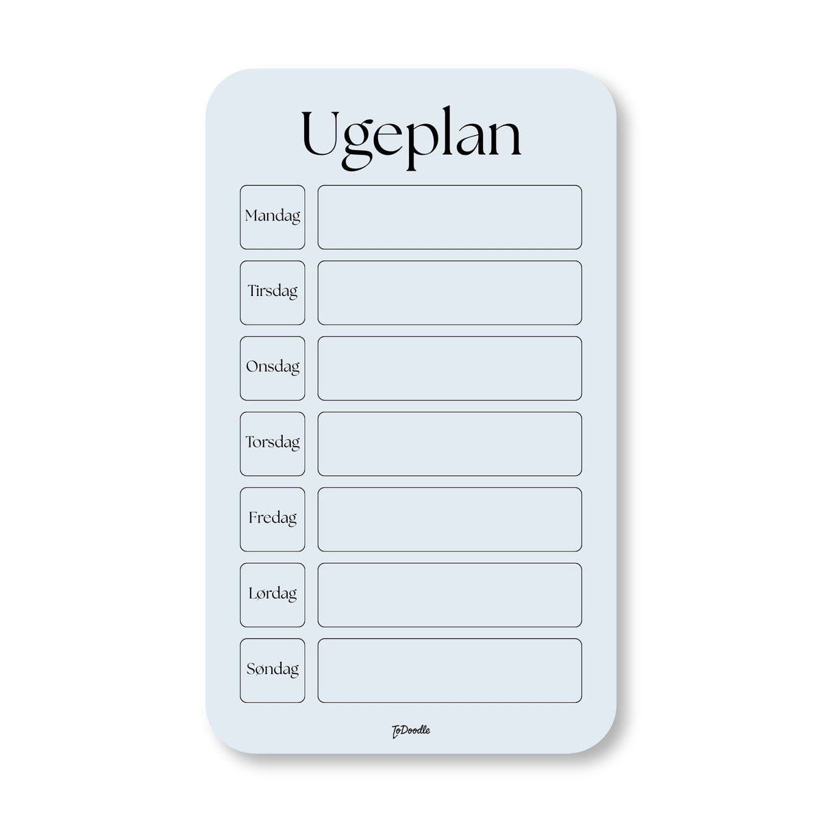 ToDoodle™ Ugeplan
