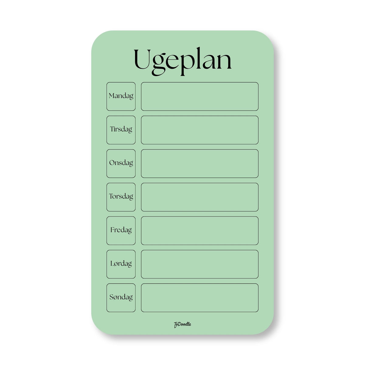 ToDoodle™ Ugeplan