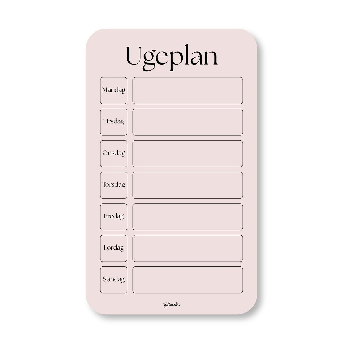 ToDoodle™ Ugeplan